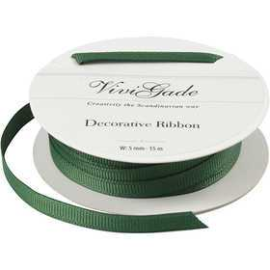 Decoration Ribbon, W: 6 mm, green, 15m Various ribbons