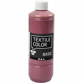 Textile Color Paint, dark rose, 500ml 