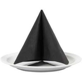 Table Napkins, black, size 33x33 cm, 20pcs Candle