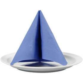 Table Napkins, light blue, size 33x33 cm, 20pcs Candle