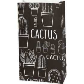 Paper Bags, H: 21 cm, size 6x12 cm, cactus, 8pcs, 80 g Packaging, box and storage