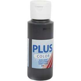 Plus Color Craft Paint, black, 60ml 