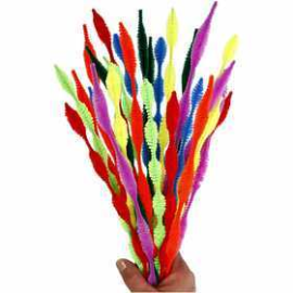 Pipe Cleaners, thickness 5-12 mm, L: 30 cm, asstd colours, wavy, 28mixed 