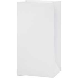 Paper Bags, H: 17 cm, size 6x9 cm, white, 10pcs, 80 g Packaging, box and storage
