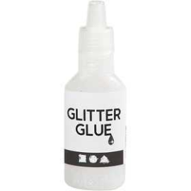 Glitter Glue, holographically white, 25ml Glue