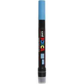 Uni Posca Marker, line width: 1-10 mm, PCF350 , light blue, brush, 1pc Marker