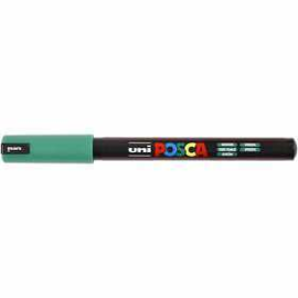 Uni Posca Marker, line width: 0.7 mm, PC-1MR , green, extra-fine, 1pc 
