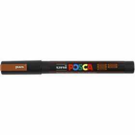 Uni Posca Marker, line width: 0.9-1.3 mm, PC-3M , bronze, fine, 1pc 