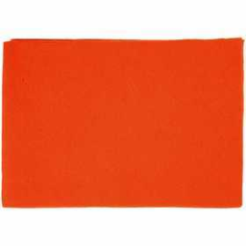 Craft Felt, A4 21x30 cm, thickness 1.5-2 mm, orange, 10sheets 
