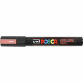 Uni Posca Marker, line width: 2.5 mm, PC-5M , metallic red, medium, 1pc 