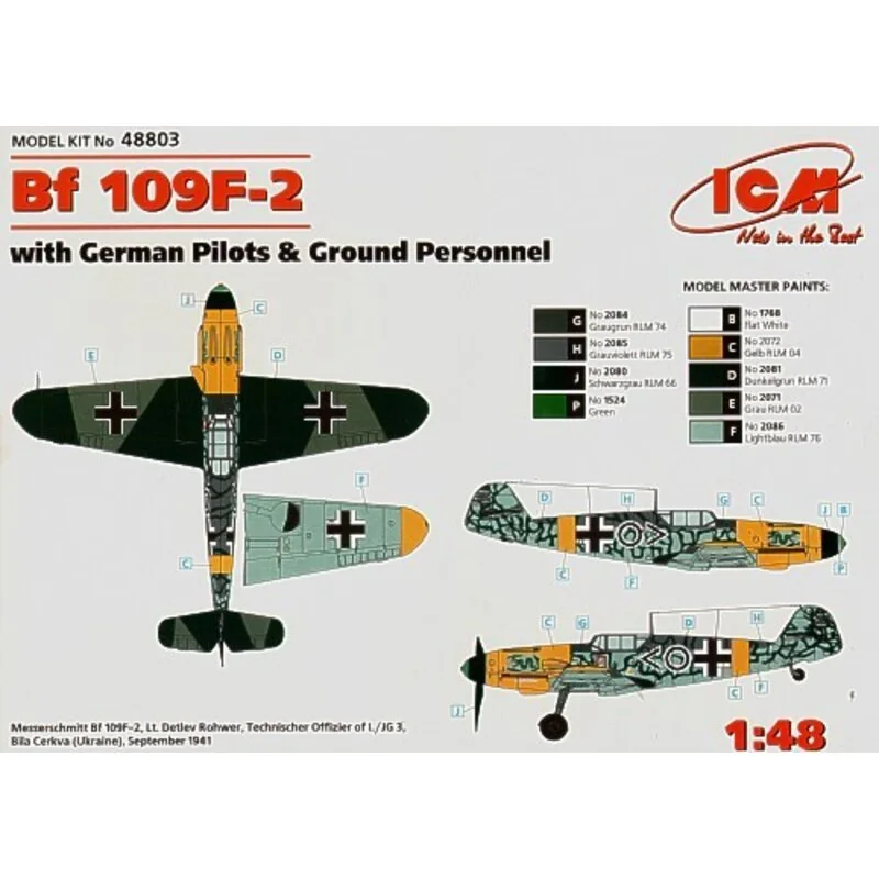 Messerschmitt Bf 109F-2 with Pilots and Ground crew