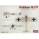 Fokker E.IV monoplane Airplane model kit
