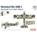 Heinkel He 51B on wheels. Decals Spanish Air Force