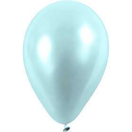 Balloons, light blue, D: 23 cm, round, 10pcs Party item, outdoor and miscellaneous