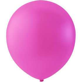 Balloons, dark pink, D: 23 cm, round, 10pcs Party item, outdoor and miscellaneous