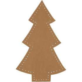 Christmas tree, H: 18 cm, W: 11 cm, natural, 4pcs, thickness 350 g Textile