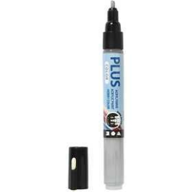 Plus Color Marker, line width: 1-2 mm, L: 14.5 cm, rain grey, 1pc Various pencils and markers
