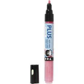 Plus Color Marker, line width: 1-2 mm, L: 14.5 cm, fuchsia, 1pc Various pencils and markers