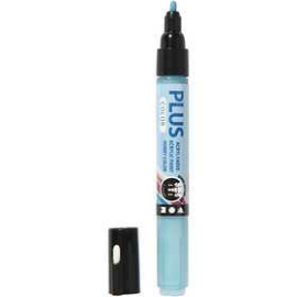 Plus Color Marker, line width: 1-2 mm, L: 14.5 cm, turquoise, 1pc Various pencils and markers