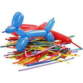Balloon-modelling Balloons, asstd colours, L: 152 cm, Modelling , 100pcs 