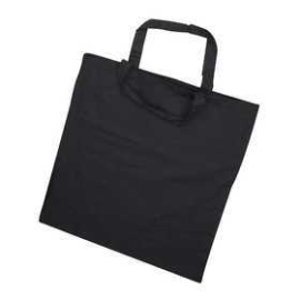 Shopping Bag, size 38x42 cm, 135 g/m2, black, 1pc 