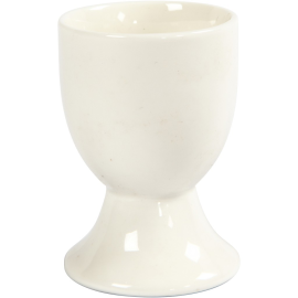 Egg Cup, H: 6.5 cm, off-white, 12pcs 