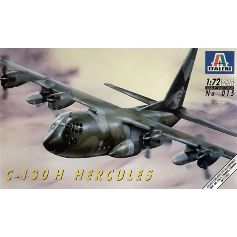 Lockheed C-130H Hercules. Decals for: USAF RAF Italy France Canada