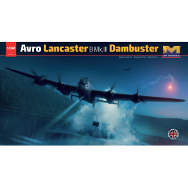 Avro Lancaster B Mk III Dambuster ED932/AJ-G New tooled parts for Upkeep bouncing bomb used in Operation Chastise dams raid in M