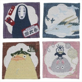 The Travel of Chihiro pack 4 coasters Characters 