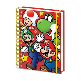 Super Mario Spiral Notebook A5 Wiro Run 