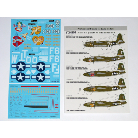 Decals Douglas A-20 Boston "Pin-Up Nose Art and Stencils" Part 2 