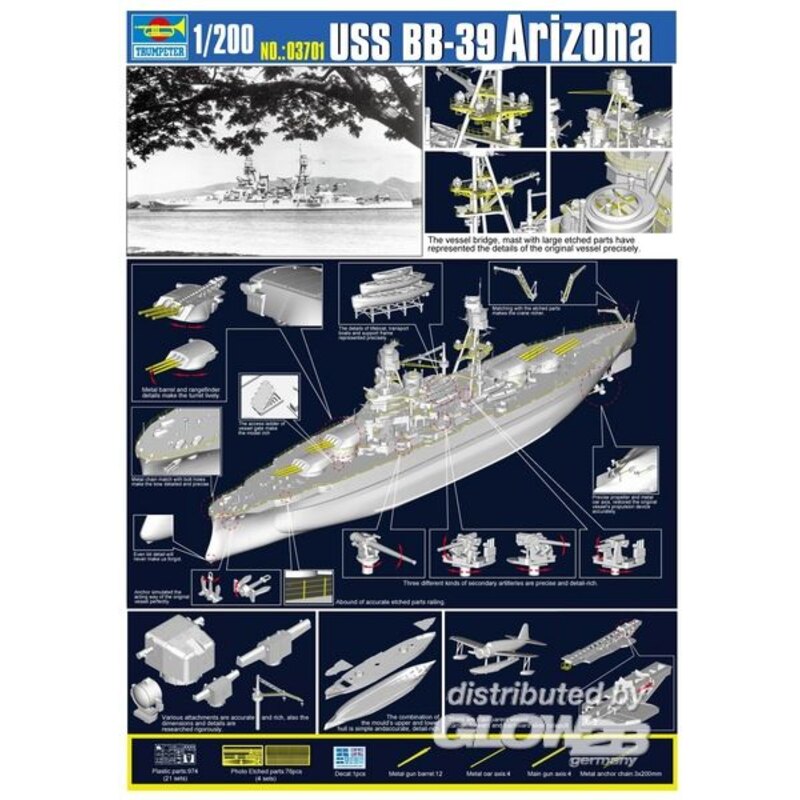 USS BB-39 Arizona 1941