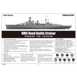 Trumpeter Model Kit Hms Hood With 1001hobbies