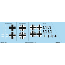 Decals Focke-Wulf Fw-190A-4 national insignia 1/48 (designed to be used with Eduard kits) 