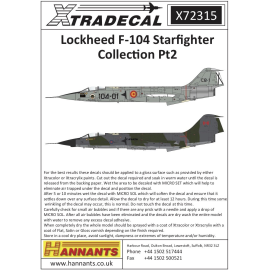 Xtradecal X32021 RAF Serial Letters, Numbers in Black Decals 1/32