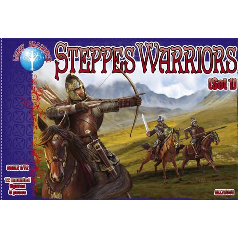 Steppes Warriors. Set 1 Figurines for role-playing game