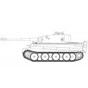 Tiger 1 Early Production Version Military model kit