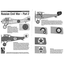 Decals Russian Civil War 1917-22 Part 2. Spad VII Nieuport 23 & Nieuport 11/16 of Red Air Fleet. 