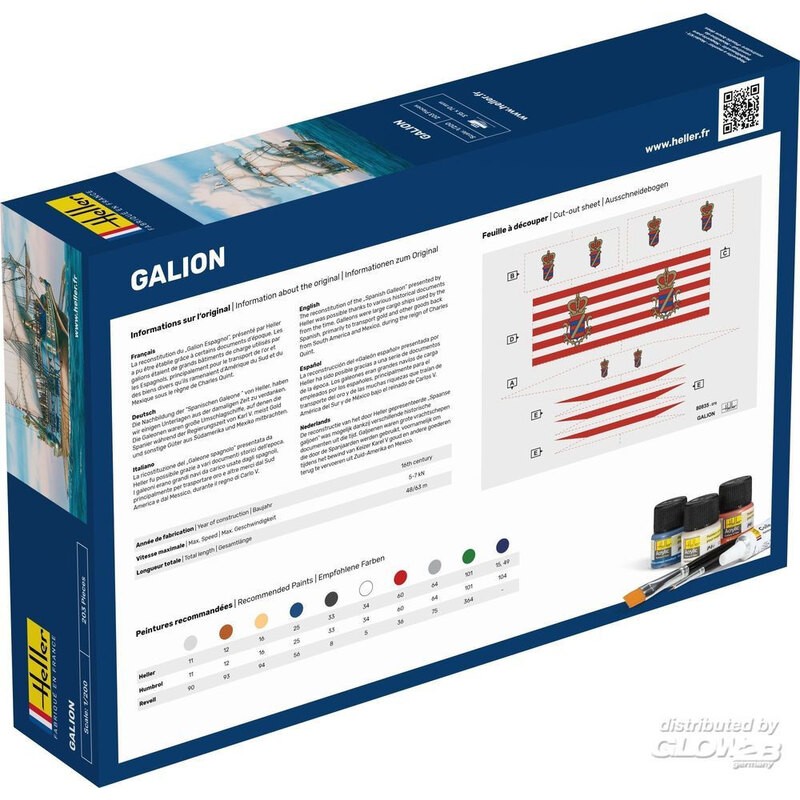 STARTER KIT Galion Ship model kit