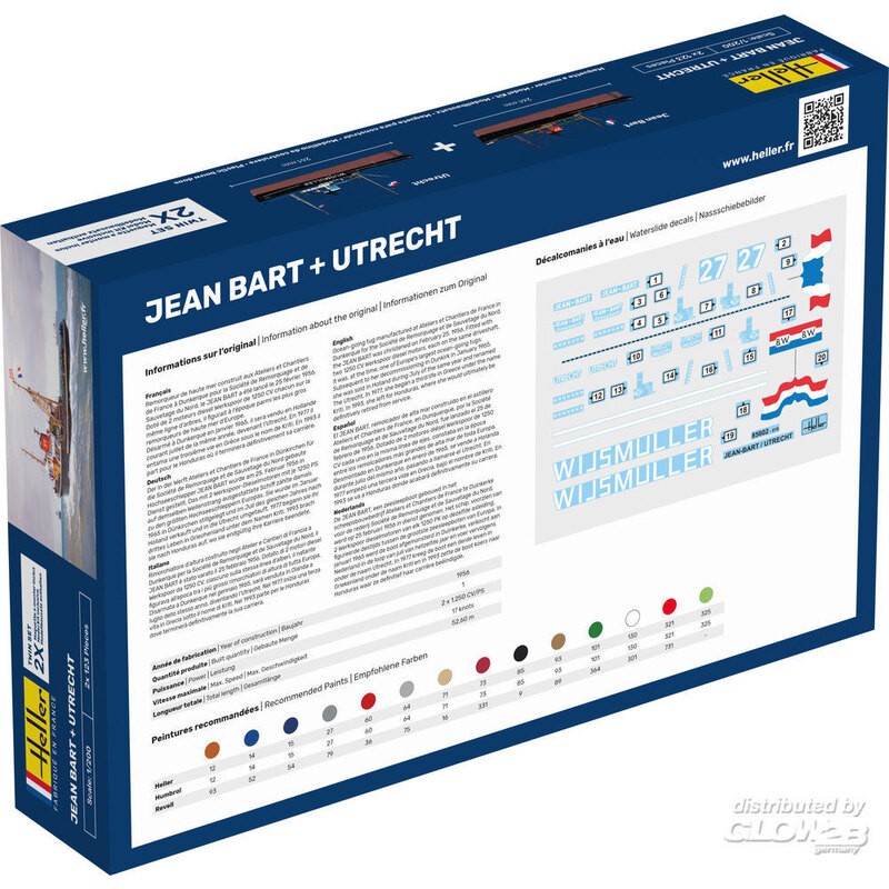 JEAN BART + UTRECHT twin set Ship model kit