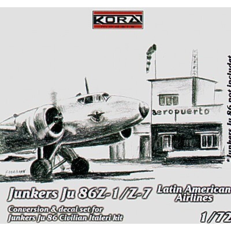 Junkers Ju 86Z-1/Z-7 Latin American Airlines (designed to be assembled with model kits from Italeri)