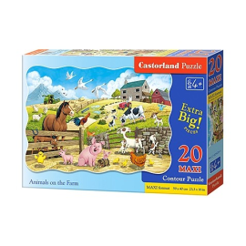 Animals on the Farm, Puzzle 20 Teile maxi 