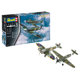 COMBAT SET BF109G-10 & SPITFIRE Model kit