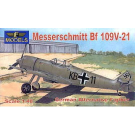Messerschmitt Bf 109V-21 with decals and photoetched parts Airplane model kit