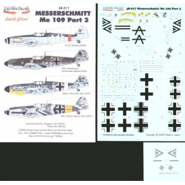 Decals Messerschmitt Bf 109E/G Part 3. (4) E Black A+- Oblt Hesselmann JG/26 France 1940 RLM 02/71/65 G White 1 10(N) MosKito/JG