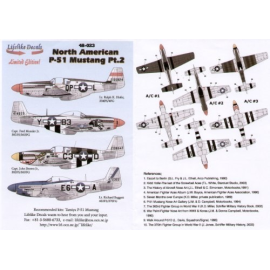 Decals North American P-51B/D (4) B 42-106924 QP-L 334FS/4FG Lt Ralph Hofer 42-106647 C3-D 382FS/363FG `Big Mac Junior′ D 44-723