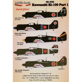 Decals Kawasaki Ki-100 Hien part 1 Decals for military aircraft