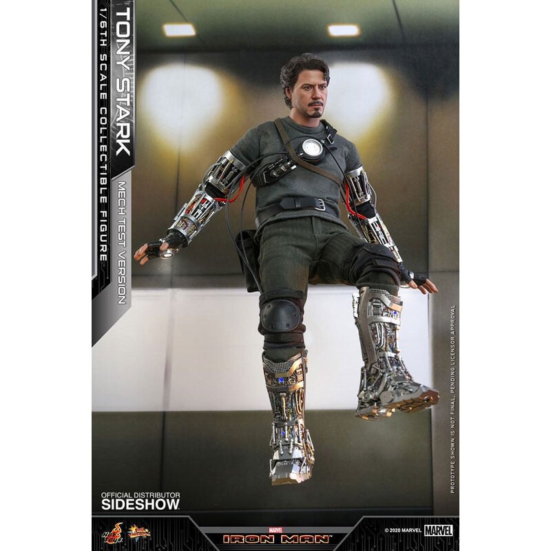 Iron Man figurine Movie Masterpiece 1/6 Tony Stark (Mech Test Version) 30 cm Hot Toys