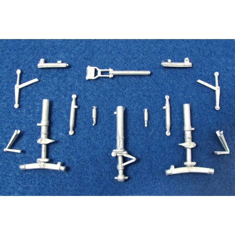 Saab J-37 Viggen landing gear. Cast white metal resin. (designed to be assembled with model kits from Airfix and Esci) Superdeta