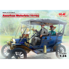 American Motorists (1910s) (1 male driver, 1 female passenger figures) (100% new molds) 